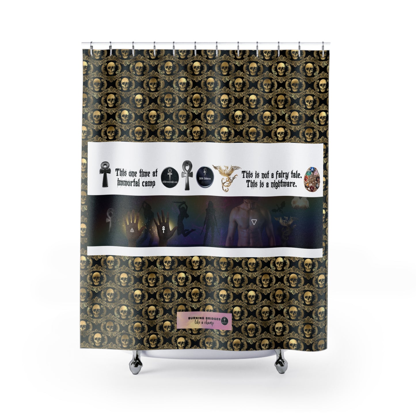 Shower Curtains Children of Ankh Universe Dark Fantasy Scifi Merch