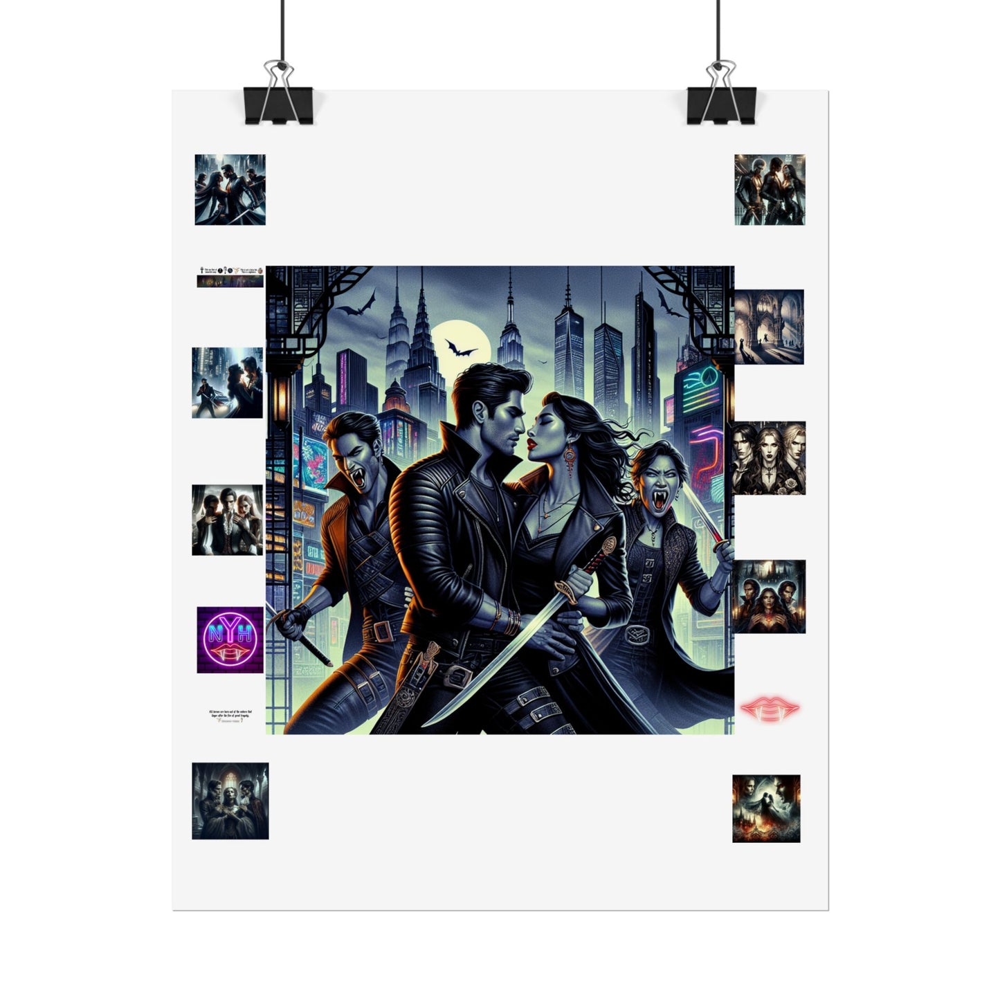 Poster Set - New York Hive - Dark Fantasy Vampires - CoA Universe - Children of Ankh