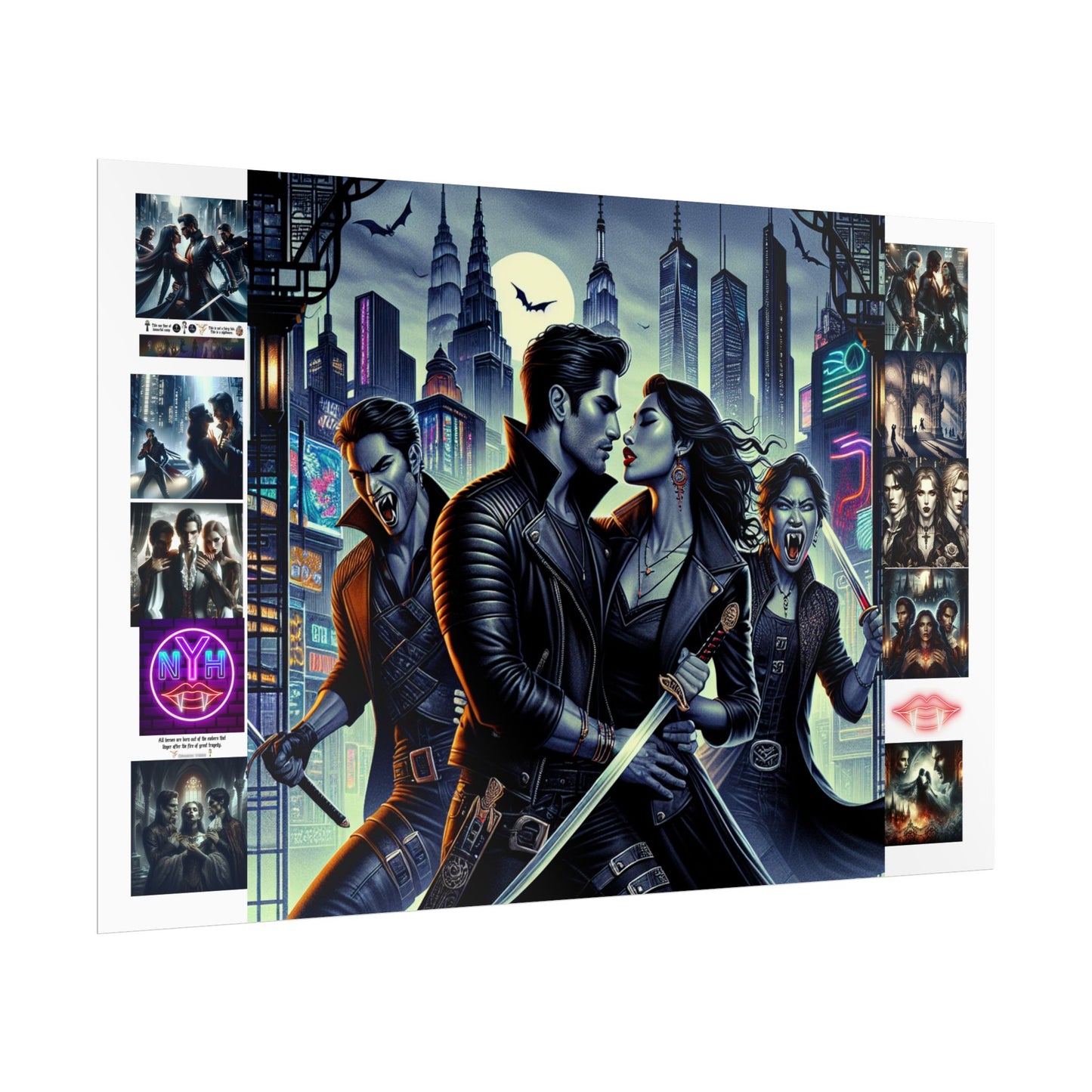 Poster Set - New York Hive - Dark Fantasy Vampires - CoA Universe - Children of Ankh
