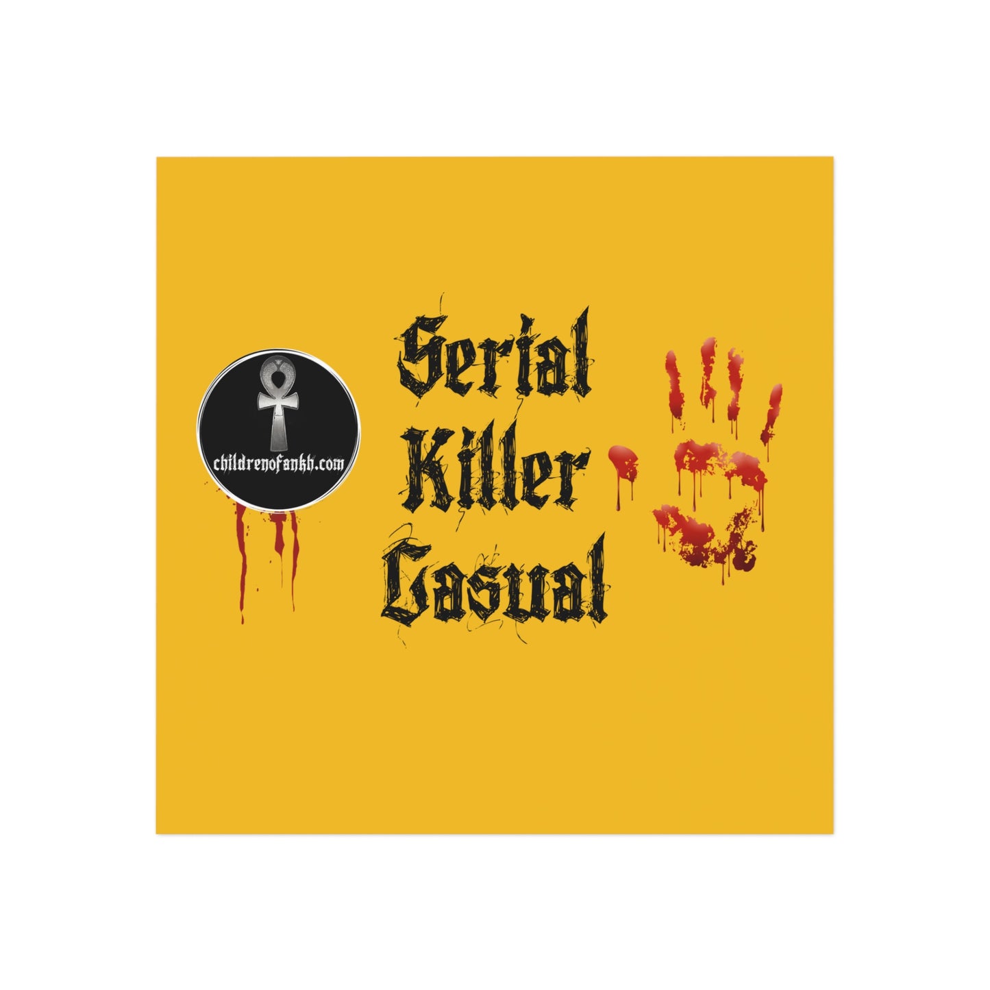 Square Magnet - Serial Killer Casual Joke Magnet - COA Universe Merch