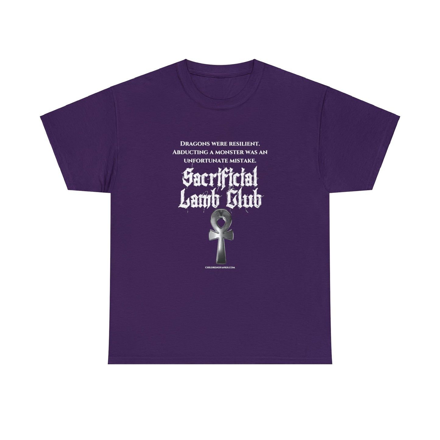 Unisex Heavy Cotton Tee Sacrificial Lamb Club Merch, COA Series, Children Of Ankh Universe