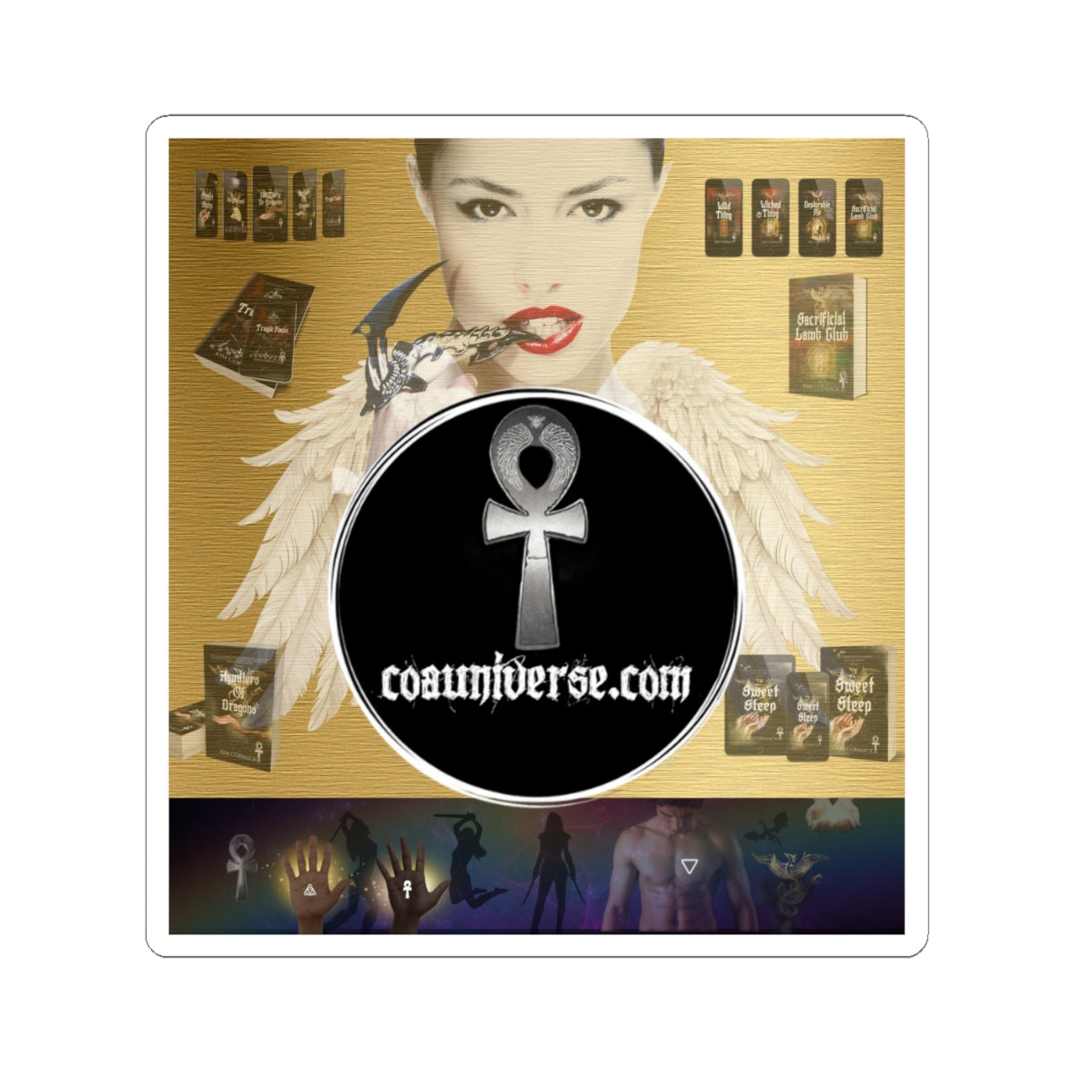 Sticker Set - COA Universe Dark Fantasy Romance Science Fiction Book Merch