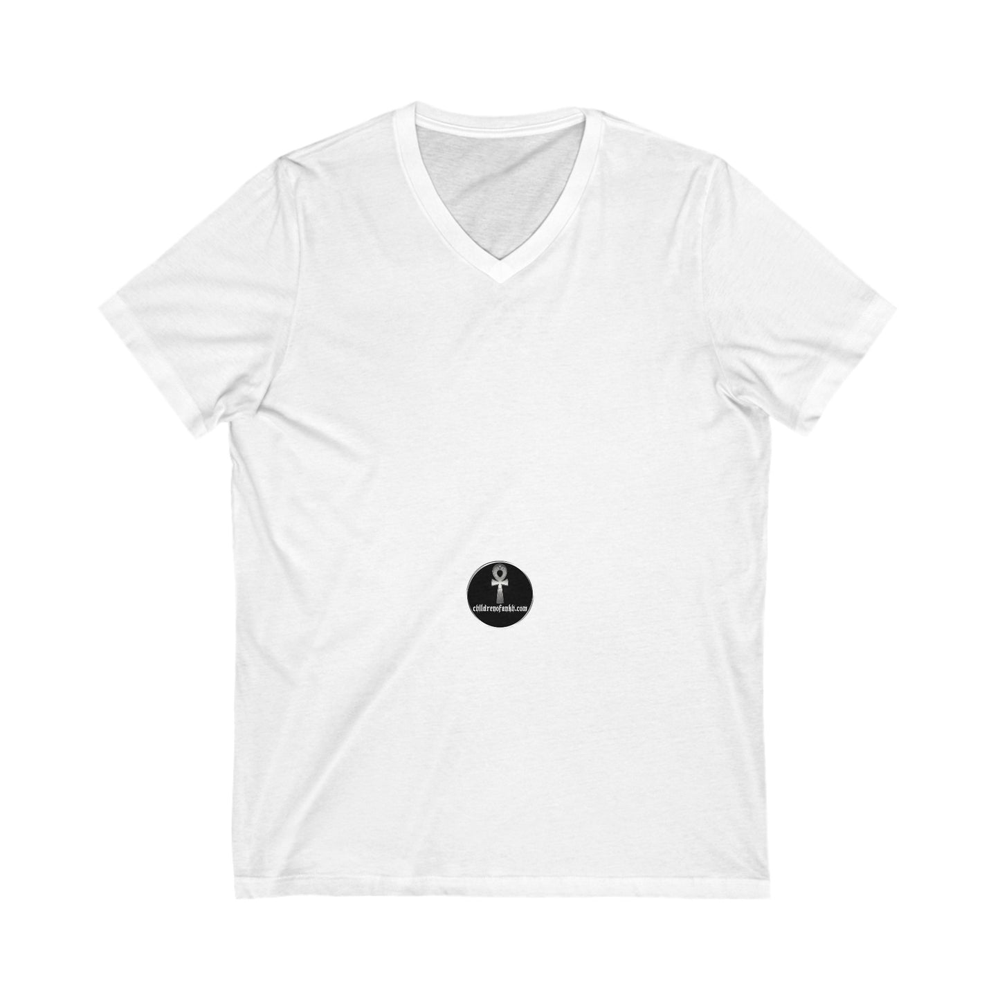 Unisex Jersey Short Sleeve V-Neck Tee COA Universe,  Suck it up You're immortal on the front. Tragic Fools on the back