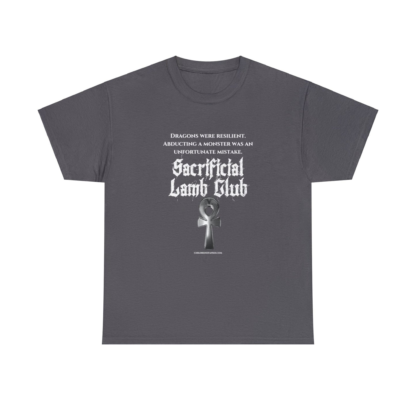 Unisex Heavy Cotton Tee Sacrificial Lamb Club Merch, COA Series, Children Of Ankh Universe