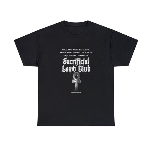 Unisex Heavy Cotton Tee Sacrificial Lamb Club Merch, COA Series, Children Of Ankh Universe