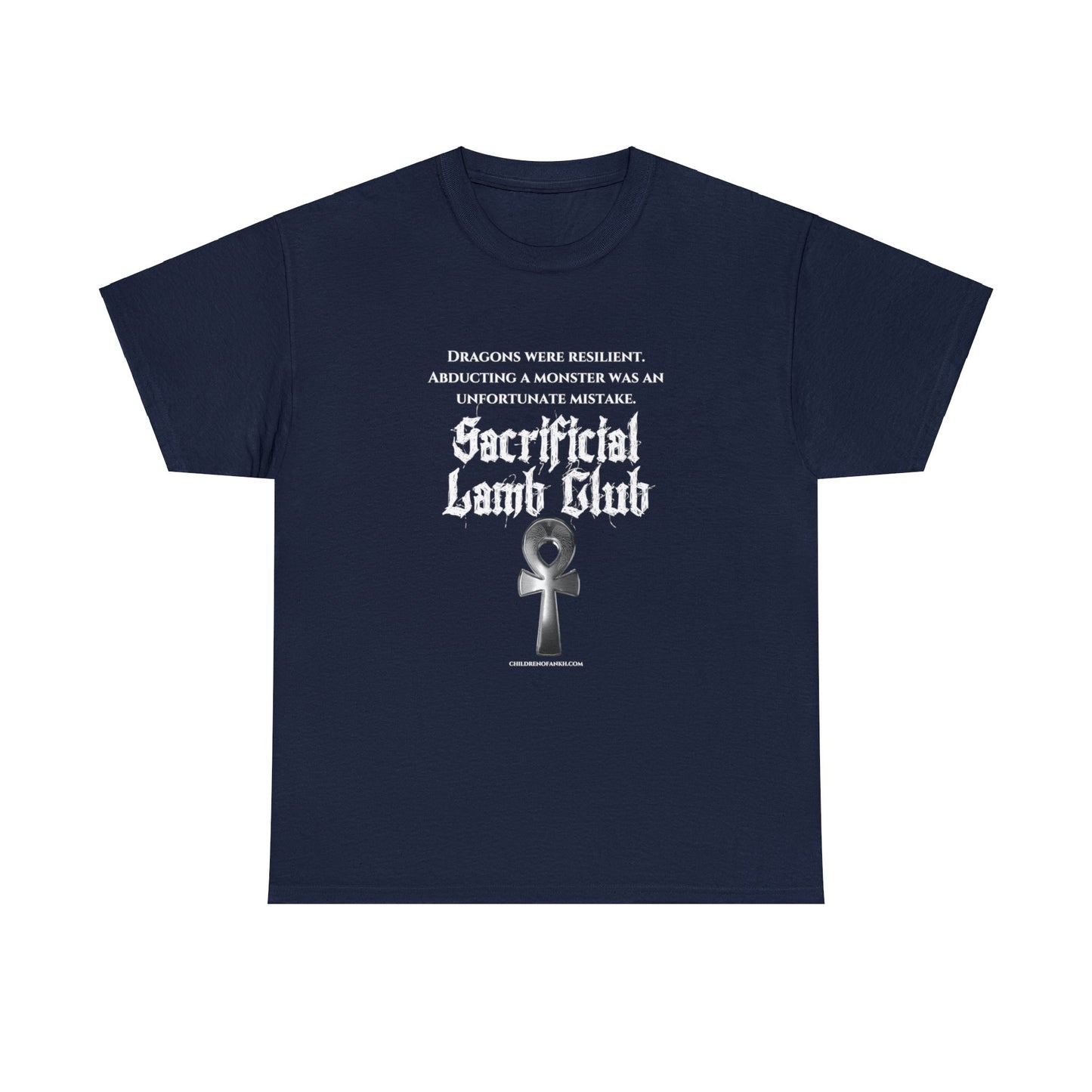 Unisex Heavy Cotton Tee Sacrificial Lamb Club Merch, COA Series, Children Of Ankh Universe