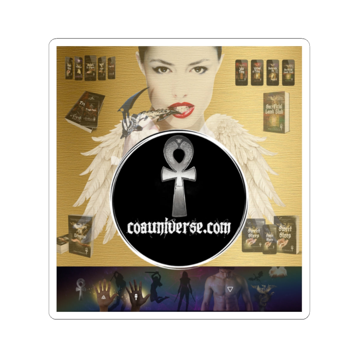 Sticker Set - COA Universe Dark Fantasy Romance Science Fiction Book Merch